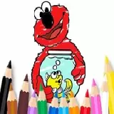 Coloring Book: Elmo New Friend