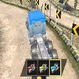 Road Train Truck Driving